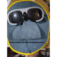 topeng las kulit full penutup wajah safety kacamata peralatan las