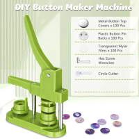 [COD] Set Mesin Press Pin Bros Peniti Bulat Rotating Button Maker  Mekanisme Putar Kokoh 2 Ukuran Ra