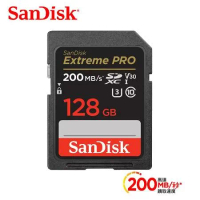SanDisk Extreme Pro SDXC UHS-I(V30) 128GB 記憶卡200MB/s
