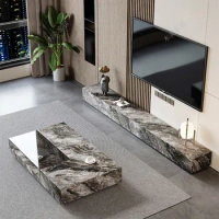 Luxury Modern Coffee Table Living Room Stone Unique Coffee Table Home Platform Rectangular Topper Italian Couchtisch Home Decor