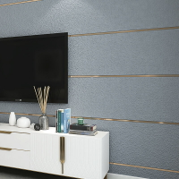 帕力美2022輕奢客廳電視背景墻壁紙簡約條紋軟包臥室全屋3D無紡布墻紙