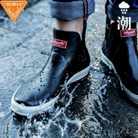 雨鞋男時尚潮水鞋短筒膠鞋女套鞋防水防滑耐磨橡膠雨靴【雨季特惠】