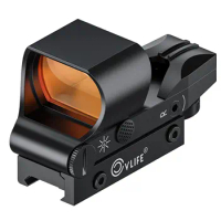 EZSHOOT 1x40 Tactical Riflescope Hunting Holographic Red Dot Sight Airsoft Dot Sight Scope 20mm Rail Mount Collimator Sight