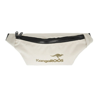 Kangaroos [KM03151] 男女 斜肩包 腰包 多功能 斜背 隨身小包 休閒 25x12x1cm 奶茶