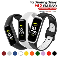 Wrist Strap for Samsung Galaxy Fit 2 SM-R220 Band SmartWatch Bracelet for Galaxy Fit2 Soft Silicone Wristband Correa Accessories