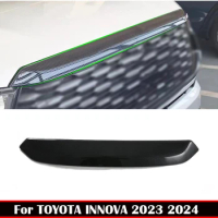 For Toyota INNOVA 2023 2024 Carbonfiber Car Front Hood Bumper Lid Bonnet Grille Cover mesh Grille Bonnet Exterior Accessories