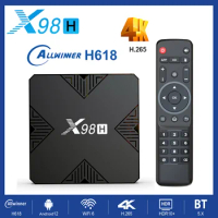 X98H Smart TV Box Android 12 .0 Allwinner H618 Wifi6 Gigabit LAN 2.4G 5G Wifi 4GB32GB HDR10+ 4K Media Player AV1 X98 tv prefix