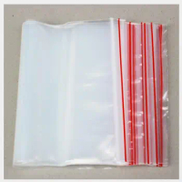 500pcs/lot ,9.4 inch x14.17 inch PE Transparent Plastic Ziplock Valve Bag Gift Package Bone Bags 24cm x 36cm Packaging Bag