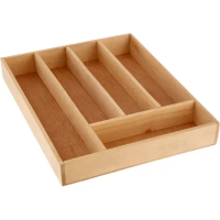 《Premier》6格木製餐具收納盒(38cm) | 抽屜格層分隔 碗筷收納