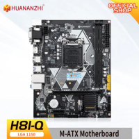 HUANANZHI H81 Q Motherboard M-ATX Intel LGA 1150 i3 i5 i7 E3 DDR3 1333/1600MHz 16GB M.2 SATA3 USB3.0 VGA DVI HDMI-Compatible
