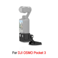PULUZ Expansion Connection Bracket For DJI OSMO Pocket 3 Action Camera ABS Plastic Simple Frame + Movable Base + Short Screw