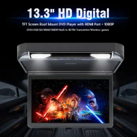 13.3 inch Roof DVD Player with MP5 IR/FM Transmitter HDMI