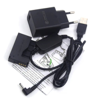QC3.0 USB Charger + ACK-E15 USB Power Cable + LP-E12 Dummy Battery DR-E15 for Canon ACK-E15 EOS 100D Kiss x7 Rebel SL1 SX70HS