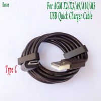 Roson For AGM X2 X3 1M Type C Data Cable Quick Charging For AGM A9 A10 M5 USB Charging Date Cable Replacement Parts