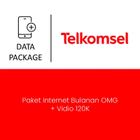 Paket Mobile Data Telkomsel - Paket Internet Bulanan OMG + Vidio 120K