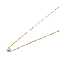 【二手名牌BRAND OFF】Cartier 卡地亞 18K 玫瑰金 鑽石 D Amour SM 項鍊