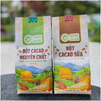 【Mới 2026】 Bột Cacao Thựơng Hạng DakLak gói 500gr( Cacao nguyên chất / Cacao sữa) - Giàu Flavanol