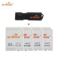 EZ Share Wifi Card with Reader 16GB 32GB 64GB 128GB 256GB SD Card WIFI Share Memory Card Class10 SDHC SDXC Cards