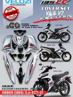 VELOZI COVERSET BODYSET YAMAHA LC LC135 V6 V7 EXCITER L6-ECT-2 STRIPE TANAM