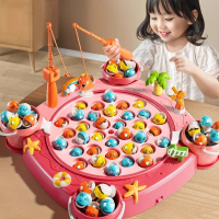 Mainan Pancing Anak Magnet Set Lengkap Mainan Pancingan Ikan Listrik Putar Kids Magnetic Fishing Toy