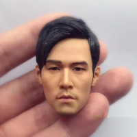 1/6 Male Asian singer Jay Chou Rapper Head Sculpture Carving Model Fit 12inch Action Figures Collect