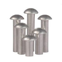 10pcs M4 Round head aluminum rivets Semicircular solid aluminums rivet 5mm-40mm Length