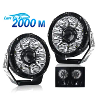 Auto Lighting System 12V 24V Laser Light LED Work Lamp, 145w 7'' 8.5'' 9inch LED Laser Work Light For Car And Truck