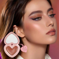 ลิปบลัชออนและแก้มแท่งรูปหัวใจ ใช้คู่ เฉดสีธรรมชาติ แบบพกพา และคอนทัวร์ J1O6