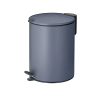 【KELA】Mats腳踏式垃圾桶 煙燻藍3L(回收桶 廚餘桶 踩踏桶)