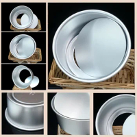 New Hot 4/5/6/8/9/10inch Aluminum Alloy Nonstick Round Cake Pan Baking Mould with Removable Bottom DIY Baking Tools Nonstick