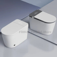 Elongated Smart Toilet Seat Heating Built-in Bidet Water Tank No Water Pressure Limit Intelligent Integrated Toilet Night Light