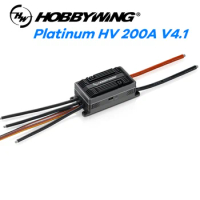 Hobbywing Platinum HV 200A V4.1 6-14S Lipo SBEC / OPTO Brushless ESC For RC Drone Quadrocopter Helicopter