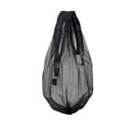 【SHUPATTO】水滴型型戶外系列秒收環保時尚網袋-小(黑/9L/環保袋/啪啪包/防潑)