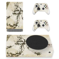 White Design For Xbox Series S Skin Sticker Cover For Xbox series s Console and 2 Controllers