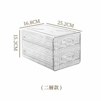 透明廚房抽屜抽拉式保鮮雞蛋盒雙層冰箱專用蛋托抽屜式雞蛋收納盒