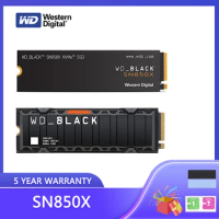 WD BLACK SN850X/SN850XRGB 1TB 2TB 4TB NVMe Internal Gaming SSD with Heat Sink For use with Playstation 5 Gen4 PCIe M.2 2280