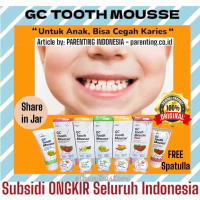 GC TOOTH MOUSSE ORIGINAL FREE SPATULA Share in jar TERMURAH vitamin karies