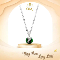 G225 DÂY CHUYỀN DUYÊN LỘC TÌNH ĐÁ TỰ NHIÊN 8LI bạc 925 cao cấp (không xi kim) [KHÔNG KÈM KIỂM ĐỊNH]