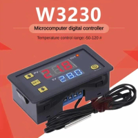 AC 110V 220V W3230 24V 12V Digital Time Relay LED Display Cycle Timer Control Switch Adjustable Timing Relay Time Switch