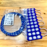 10 biji led modul 3 mata + Kabel 10M Lampu Kolong Variasi Truk Mobil Motor