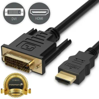 Free Shipping Items 6FT HDMI to DVI D 24+1 Male Gold Adapter Cable HDTV LED LCD Cord Plug Mobile Phone Adapters Dropshiping