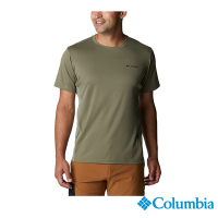 Columbia 哥倫比亞 男款- UPF50酷涼快排短袖上衣-軍綠 UAE08090AG / S22