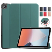 For Oppo Pad Air Tablet Case 2022 PU Leather Tri-Folding Stand Magnetic Flip Stand for Oppo Pad Air Case Cover Auto Sleep/Wake
