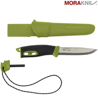 MORAKNIV Companion Spark 不鏽鋼直刀(附打火石)/露營小刀 瑞典製 13570 綠