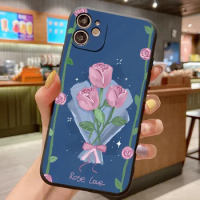 Painting Case For Xiaomi 12X 13 12T Pro 12 Lite 5G NE 11T 13Lite Soft Silicone Shockproof Protect Flower Phone Back Cover Case