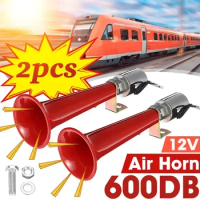 1/2pcs Universal 180DB Loud Car Air Horn balloon 12V/24V 180 Hertz Single Trumpet Compressor horn for Trucks Cars Automobiles