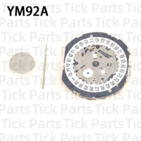 New Original Japan Tianmadu YM92A Quartz Movement Date At 3/6 Hands YM92 Watch Movement Repair and R