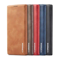 Magnetic Flip case for Samsung Note 10 plus Note 20 Ultra, card holder for Galaxy Note 8 note9 note 10