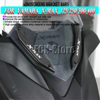 Motorcycle Windshield Deflectors Windscreens Bracket Bars Stent CNC For Yamaha XMAX 300 400 X-MAX 125 250 X-MAX300 X-MAX400