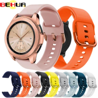 20mm Silicone Strap Watchband for Samsung Galaxy 42mm Watch Active 2 40mm/44mm Smart Watch Bracelet Sport Wristband for Gear S2